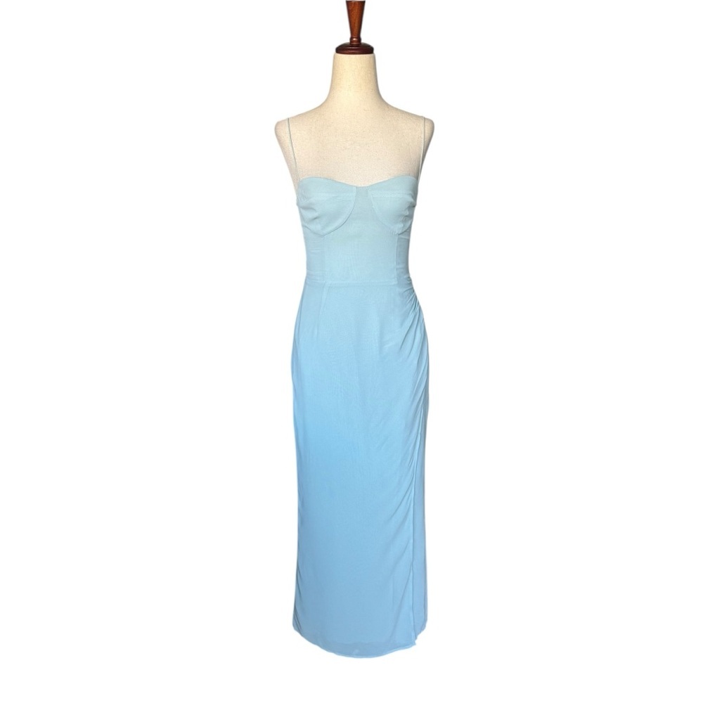 Reformation Kourtney Midi Dress Aquamarine Blue Wedding size 0